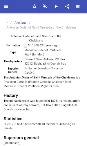 Catholic orders Screenshot 2