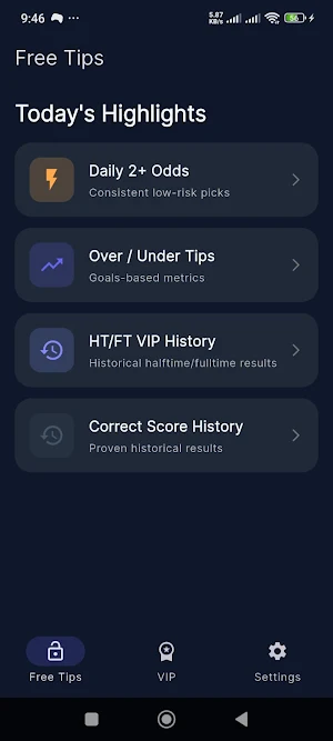 Football predictions pro tips Screenshot 1