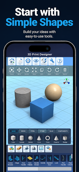 3D Print Designer CAD STL Screenshot 1