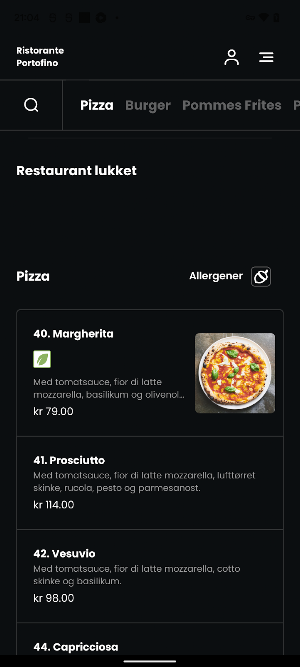 Ristorante Portofino Screenshot 2