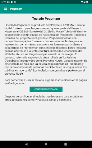 Teclado Poqomam Screenshot 3