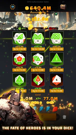 Dice Mastery: Idle Raiders Screenshot 1