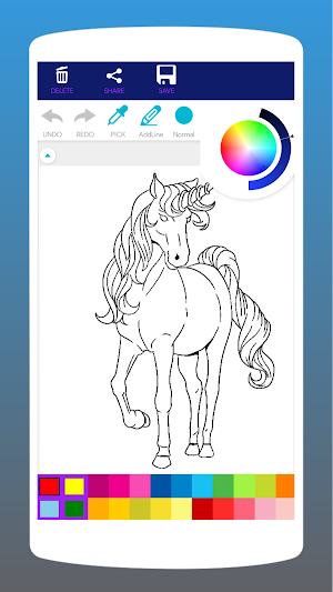 Rainbow Unicorn Coloring Book Screenshot 3