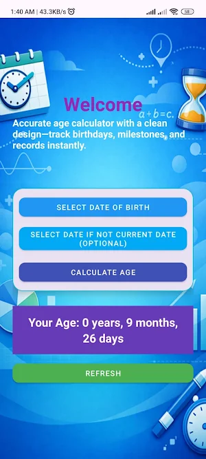 ComuDigi Age Calcu Screenshot 2