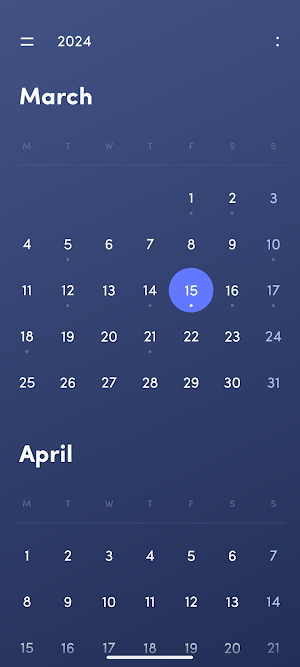Simple Calendar Screenshot 0