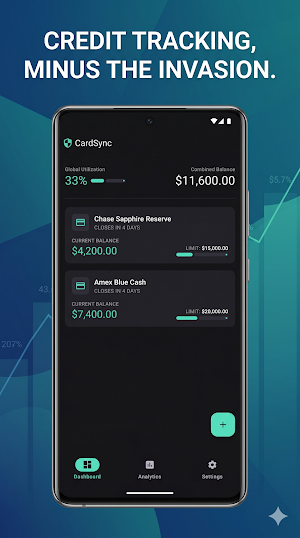 CardSync: Privacy Credit Track Screenshot 0