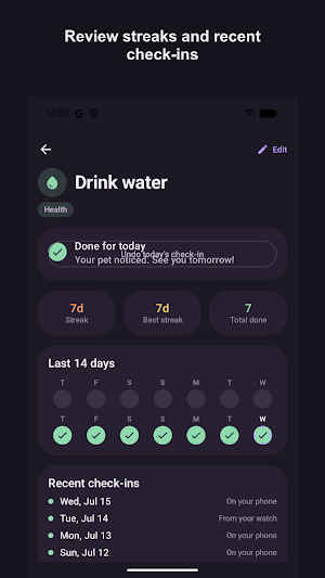 WristPet: Habit Tracker Screenshot 3