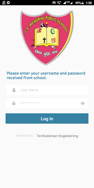 JS MEMORIAL PARENT APP Screenshot 1