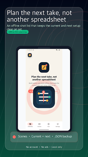 TakeLedger: Shot List Screenshot 0