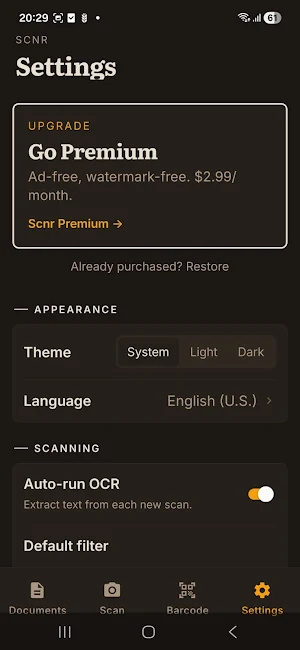 Scnr - PDF Scanner Screenshot 2