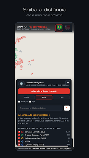 Mapa RJ · Risco Facções Screenshot 3
