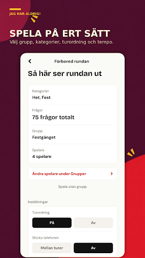 Jag har aldrig – Festspel 18+ Screenshot 2