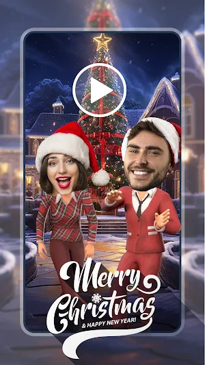 Christmas Dance face filter Screenshot 0