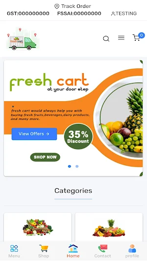 Freshcart App Screenshot 0