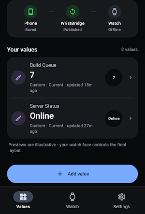 WristBridge: Wear OS Data Screenshot 1