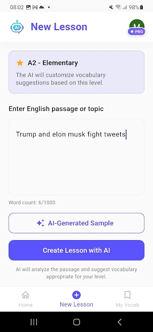 VocabAI – Boost words with AI Screenshot 1