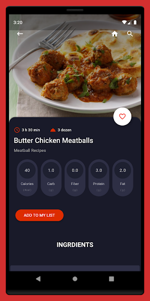 Meatball Recipes - Cooking Meatball Recipe Offline Screenshot 2