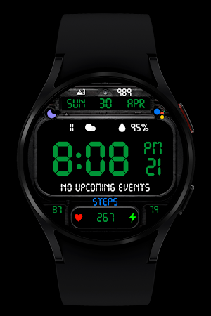 Digital V2 Watch Face Wear OS Screenshot 3