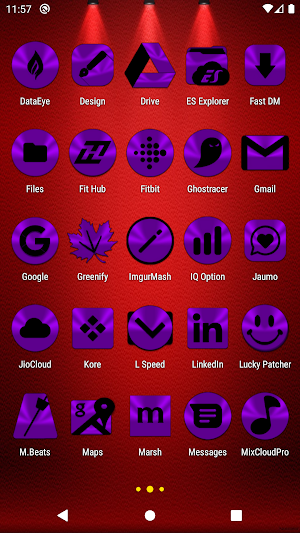 Purple and Black Icon Pack Screenshot 2