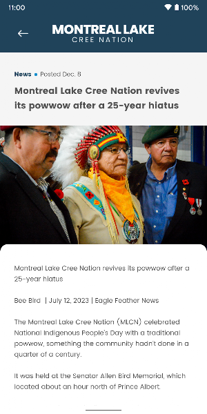 Montreal Lake Cree Nation Screenshot 2