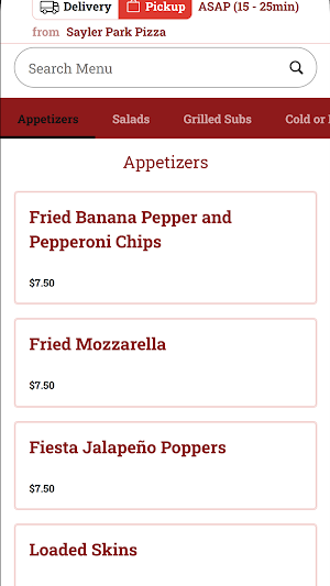Sayler Park Pizza Screenshot 0