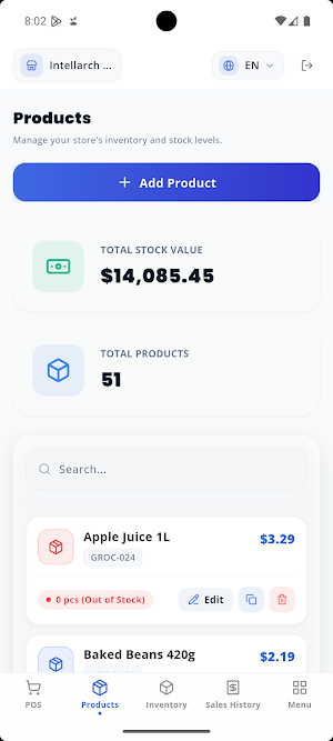 SimplePOS: Retail POS & Stock Screenshot 1
