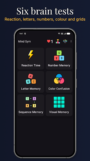 Mind Gym: Reaction Memory Test Screenshot 1