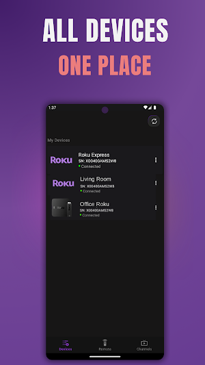 Remoku Roku TV remote control Screenshot 1