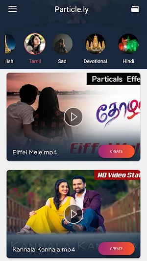 Particle.ly Video Status Maker Screenshot 3