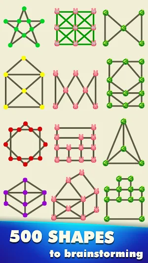 1 Line - Draw 1 Stroke By One Touch - Shape Games Screenshot 0