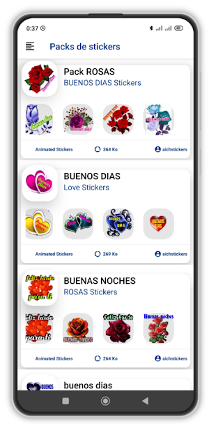 buenos dias animados stickers Screenshot 0