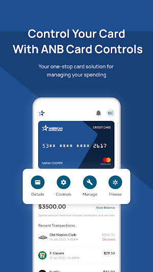 ANB Card Controls Screenshot 0