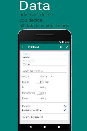CC Calorie Counter Screenshot 2