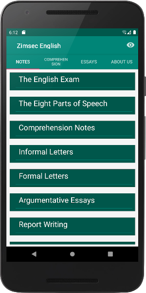 Zimsec English Revision Screenshot 0