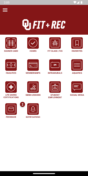 OU Fitness and Recreation Screenshot 0