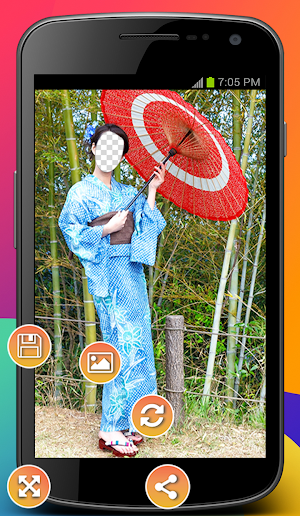 Japanese Kimono Photo Montage Screenshot 1