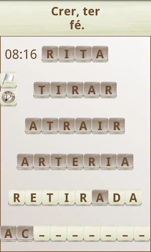 PALAVRAS - Jogo de palavras em Português. Screenshot 3