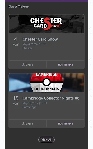 UK Card Shows Screenshot 3