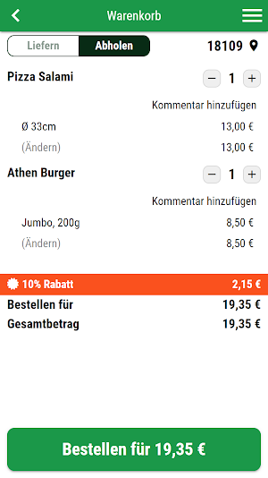 Pizzeria Bella Italia Rostock Screenshot 1