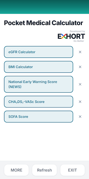 Pocket Medical Calculator Screenshot 0
