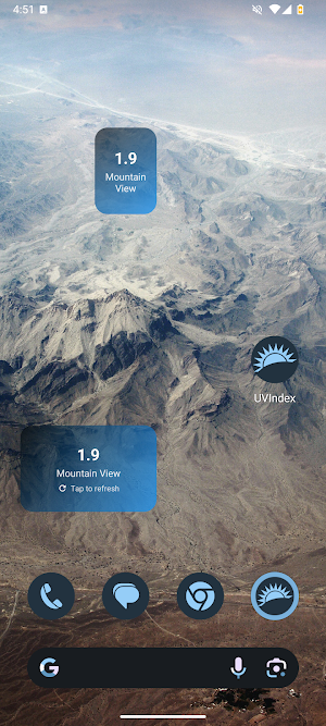 UV Index Widget Screenshot 1