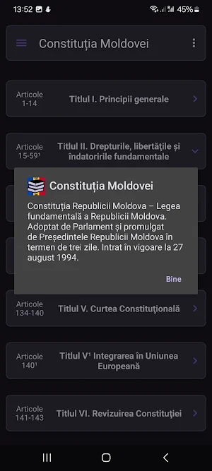 Конституция Молдовы Screenshot 1