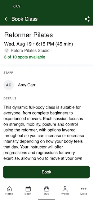 Refora Pilates Screenshot 2