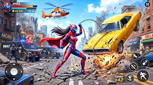 Nexplay Spidergirl Rope Hero Screenshot 2