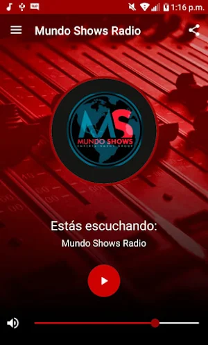 Mundo Shows Radio Screenshot 1