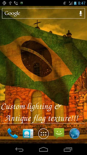 Brazil Flag Live Wallpaper Screenshot 3