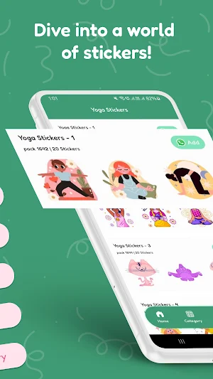 Yoga Stickers Screenshot 1