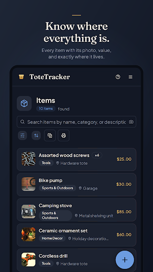 ToteTracker: Home Inventory Screenshot 0