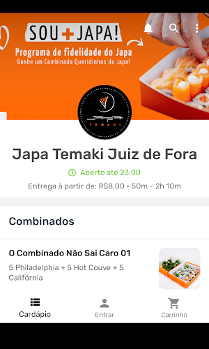 Japa Temaki delivery Screenshot 1