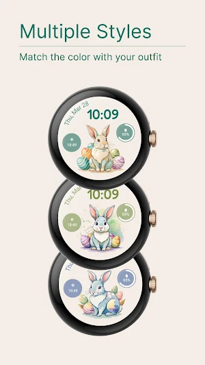 Easter Egg Bunny Watch Face Screenshot 3